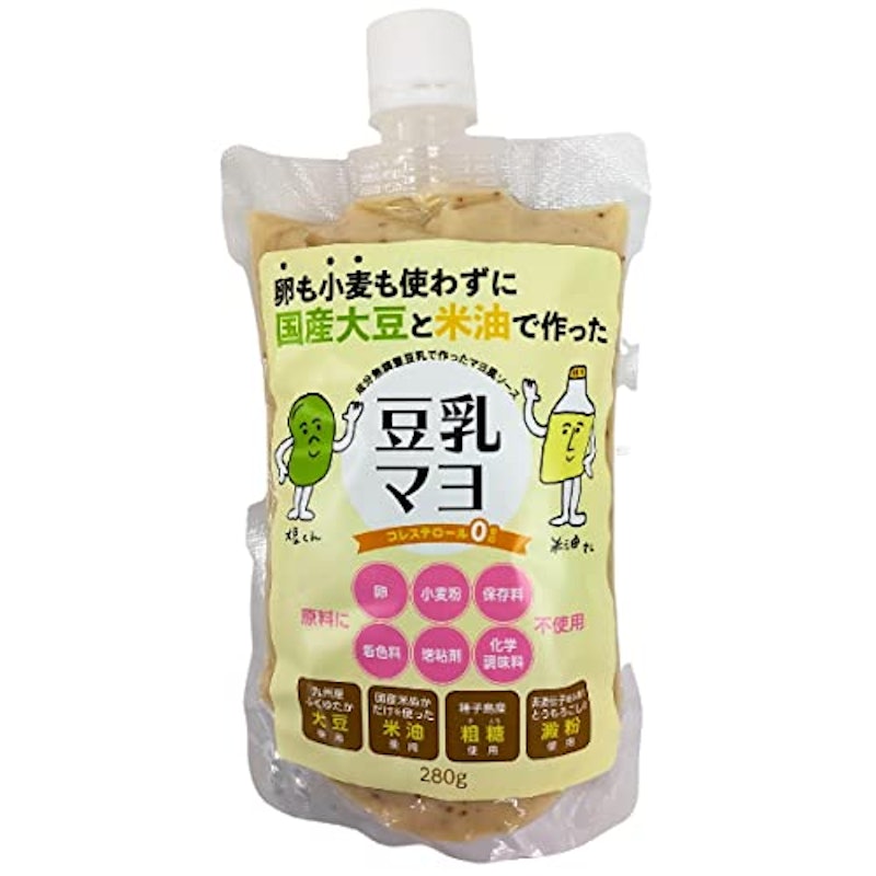卵も小麦も使わずに国産大豆と米油で作った豆乳マヨ 1