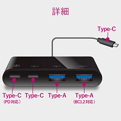 USB Type-Cコネクタ搭載USBハブ 2