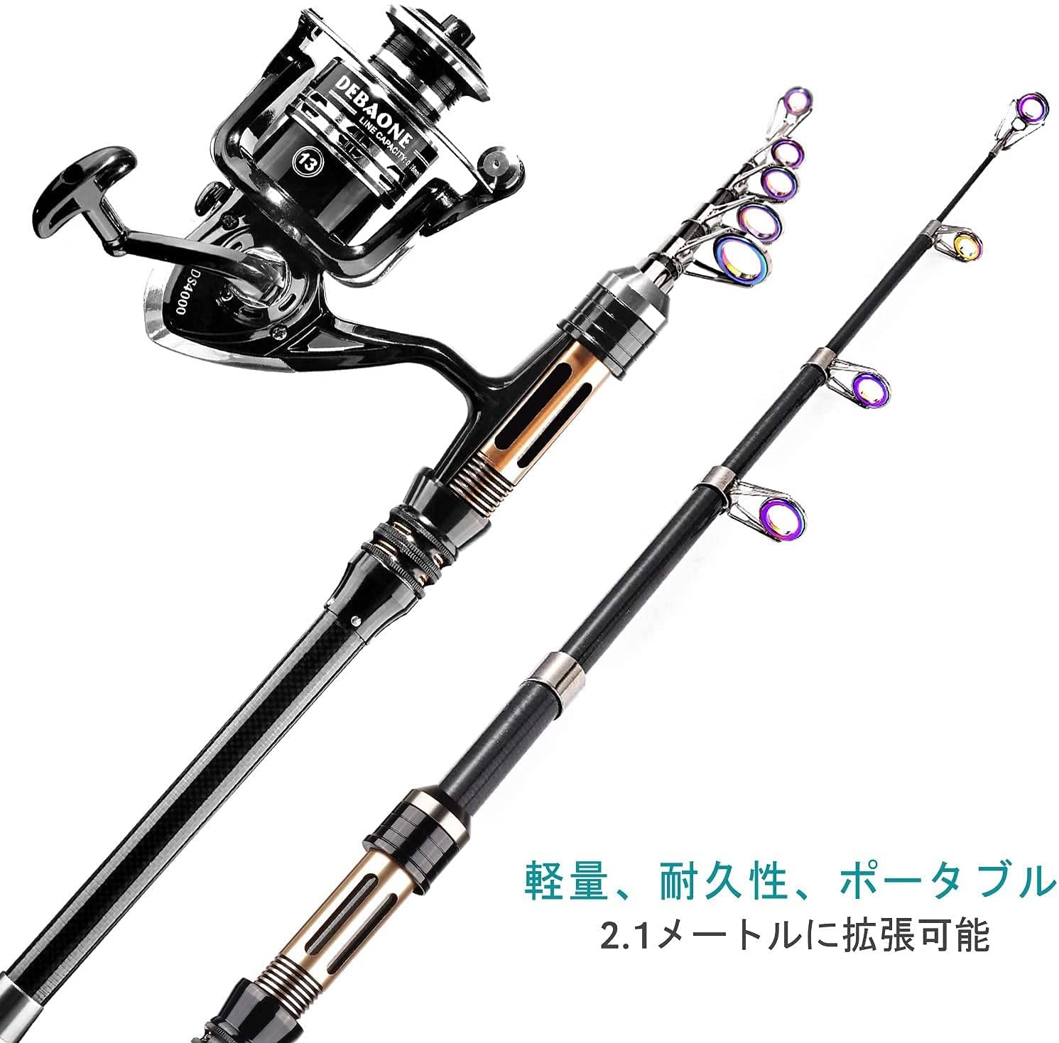 初心者釣り具セット 通常版 2 1m スピニングリール ロッド 初心者 投げ釣り 炭素伸縮釣竿 釣りセット 釣り竿セット 釣り糸付 釣り餌 アウトレット 送料無料 釣りセット