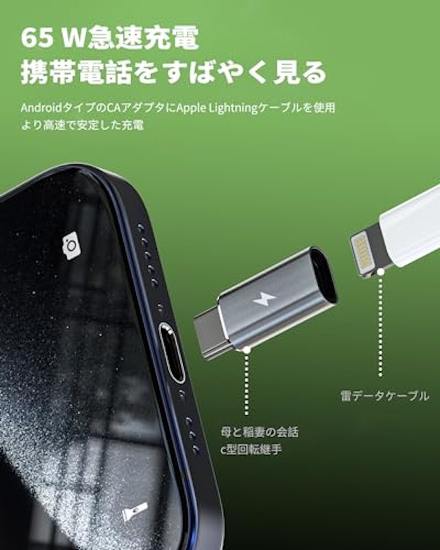 急速充電タイプCアダプター 3