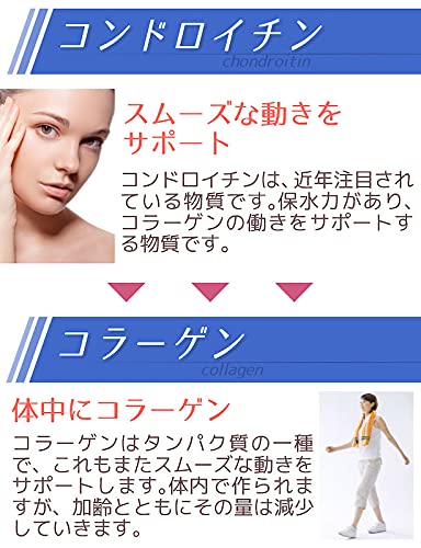 グルコサミン コンドロイチン コラーゲン 3in1 6