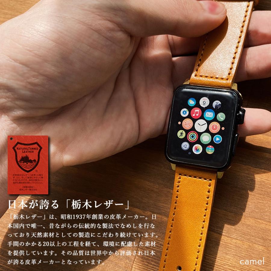 栃木レザーアップルウォッチバンド 2