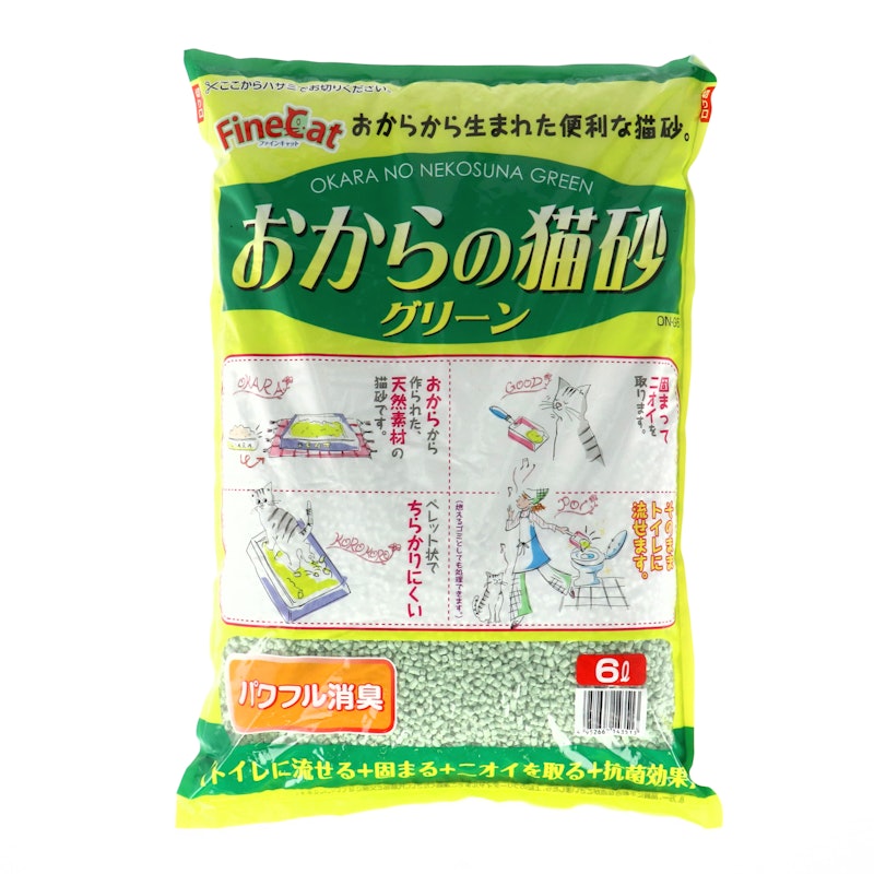 ファインキャット おからの猫砂グリーン 1