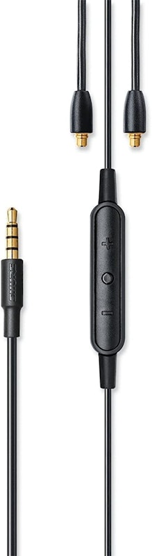 SEイヤホン用 リモート+マイク搭載3.5mmステレオミニプラグ対応ユニバーサルケーブル 2