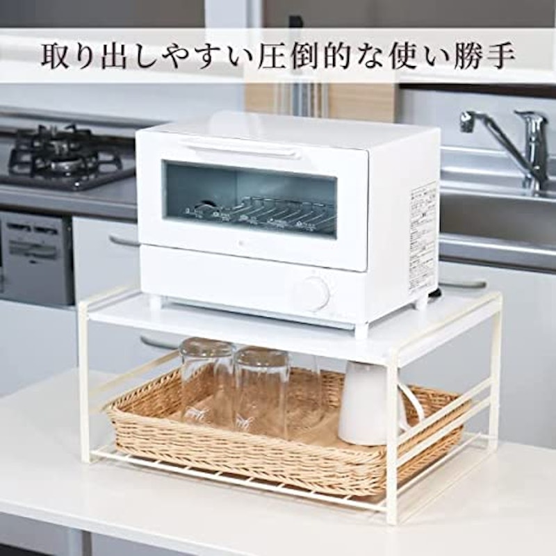 耐熱温度120℃バスケット付きトースターラック 9