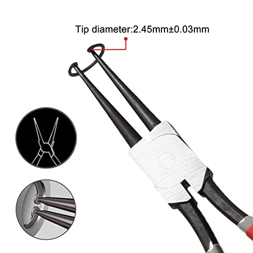 スナップリングプライヤー 穴用 爪先端径3mm 3