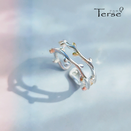Terse リーフモチーフのダブルリング 1