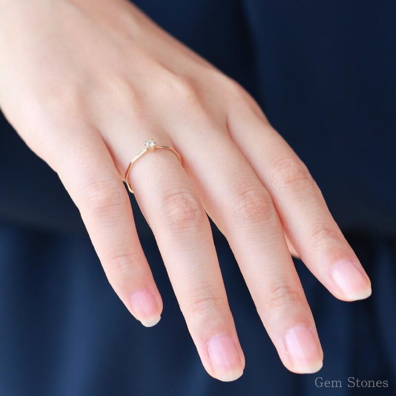 Fine Ring ホワイトサファイア リング 5