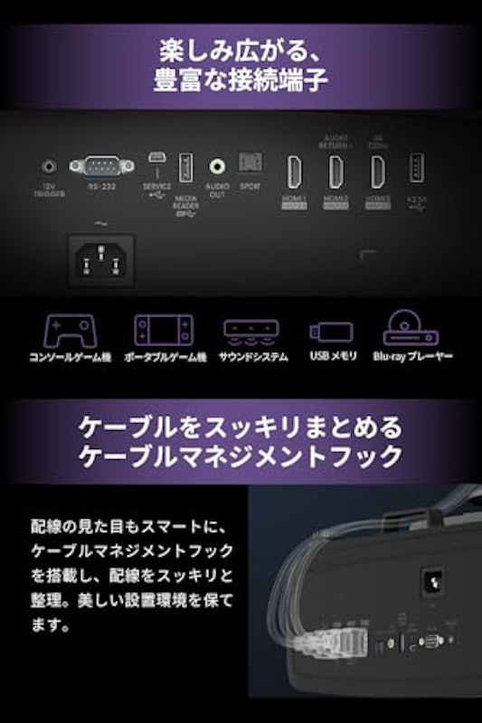 4K ホームシアタープロジェクター 8