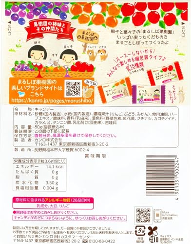まるごとしぼった果物のど飴 3