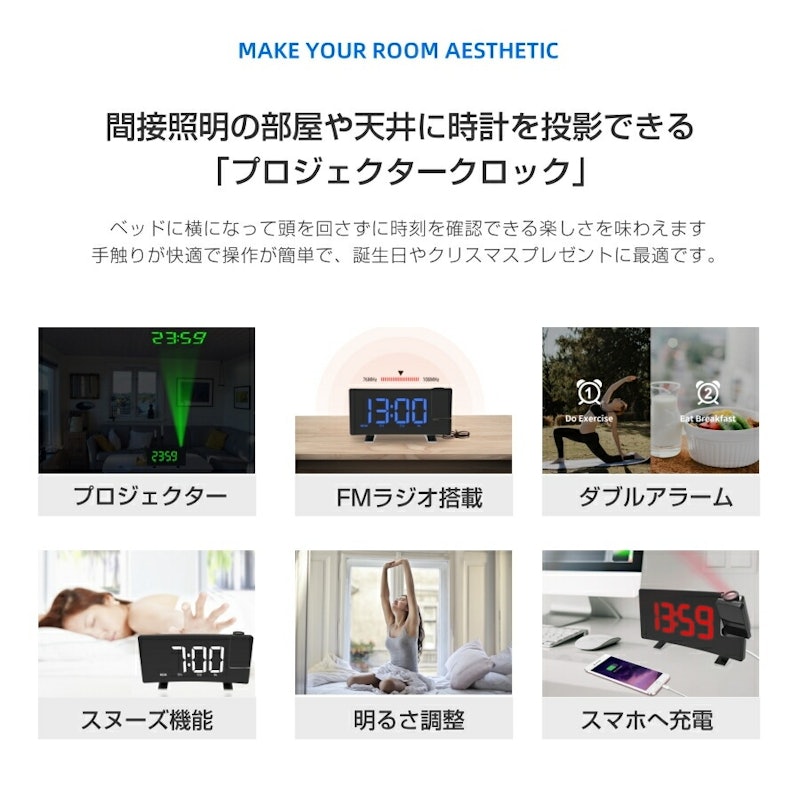 プロジェクタークロック 5
