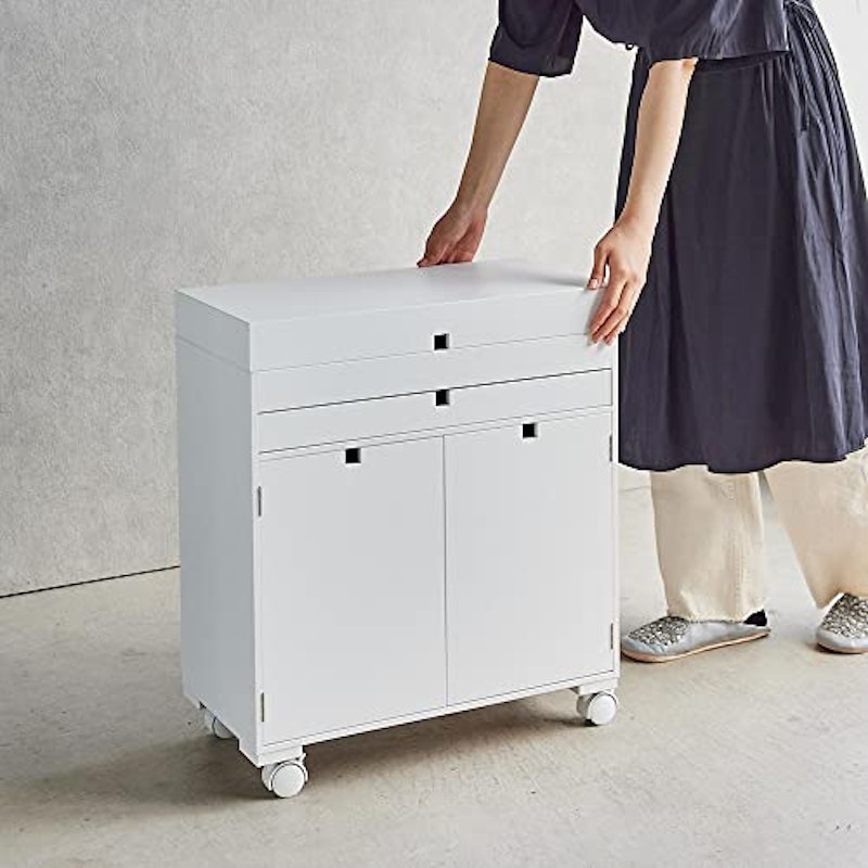 スタイリッシュ ミシン収納ワゴン 6