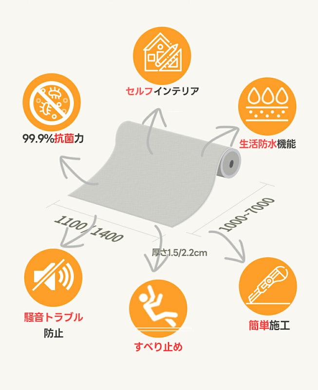 PVCロールマット 5