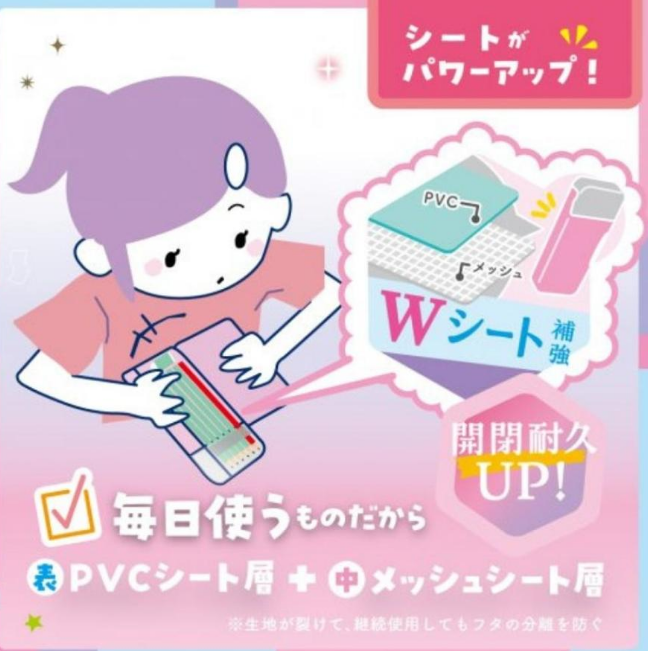 えんぴつチェック両面筆入 3