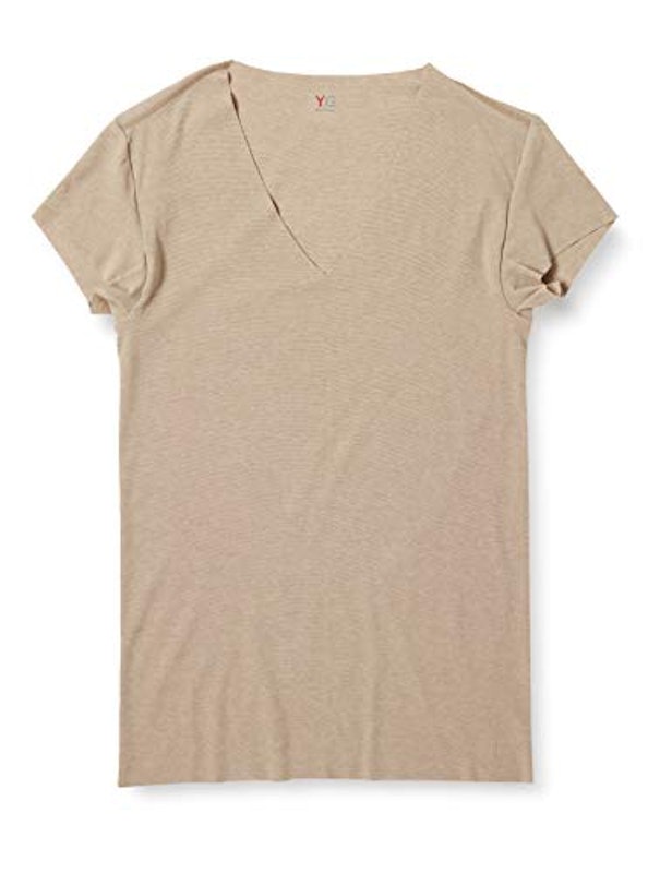 脇パッド付きVネックTシャツ(深めのV首)(短袖)