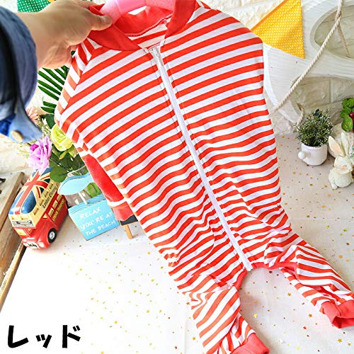 PET FiND 背面ファスナー付きボーダー つなぎ 3