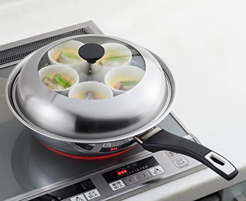 見える フライパン用蒸し器 3