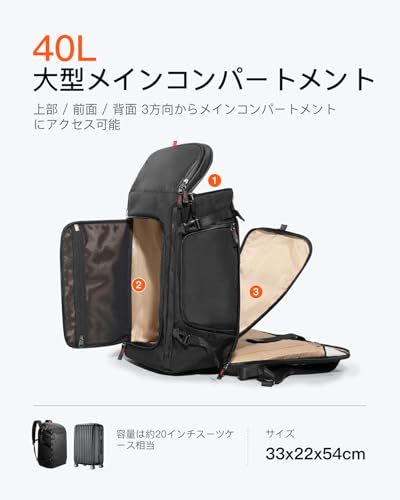 40L トラベルバックパック 3