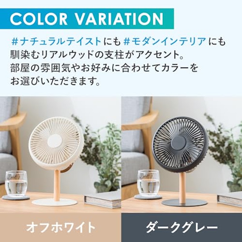 ミニリビングファン LEDライト付 5