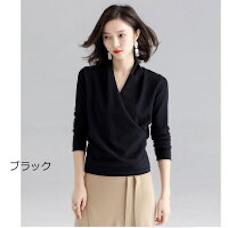 パールズ カシュクールニットトップス 10