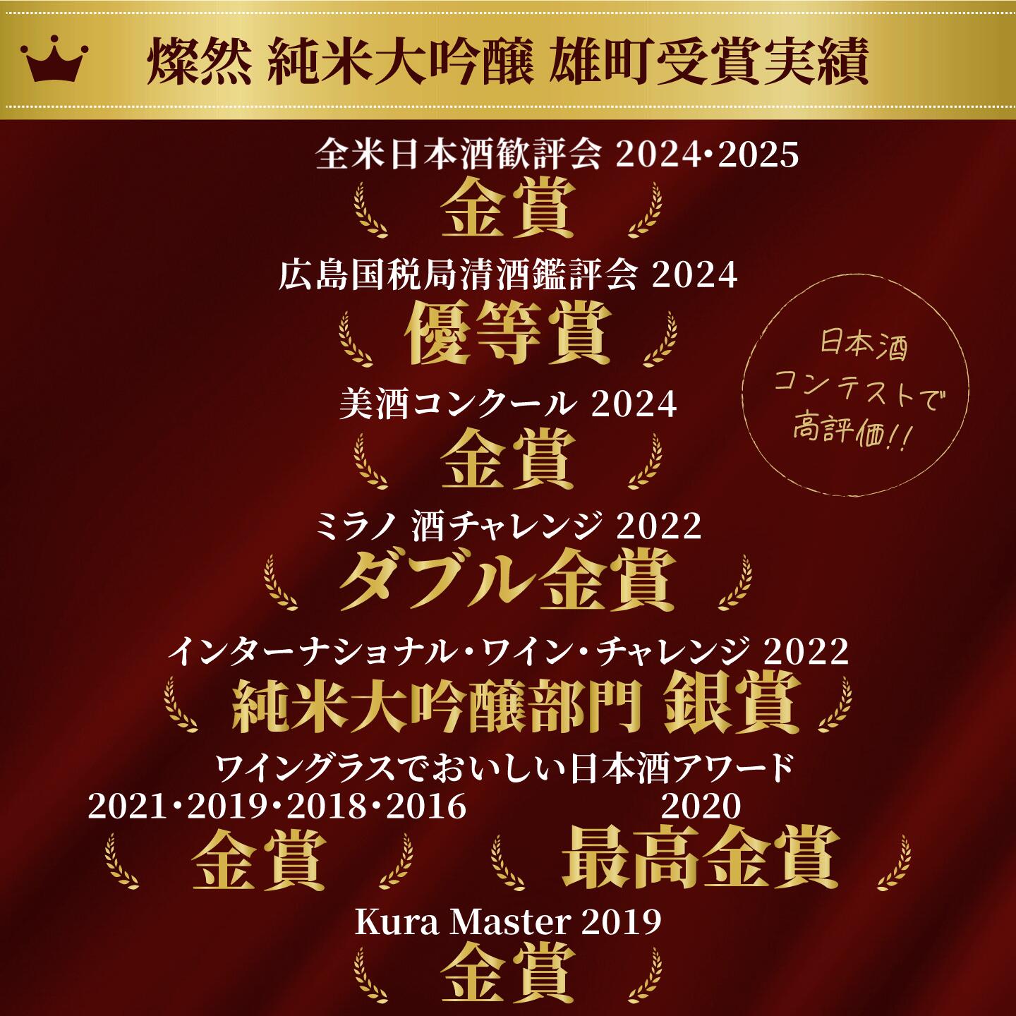 純米大吟醸 雄町＆特別純米酒 雄町 飲み比べセット 8