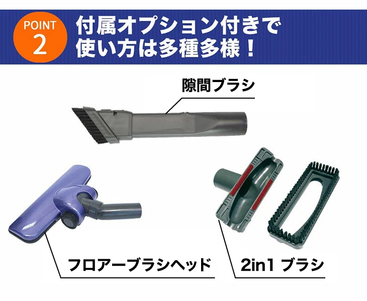 2in1 サイクロンクリーナー 3