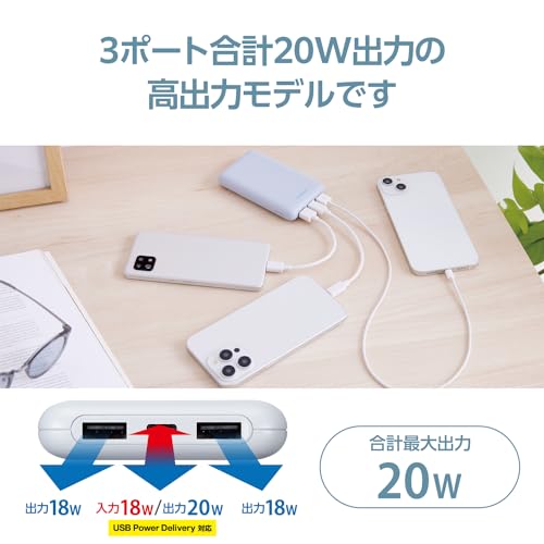 薄型コンパクトモバイルバッテリー 5
