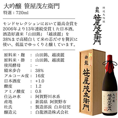 特撰大吟醸 笹屋茂左衛門 5