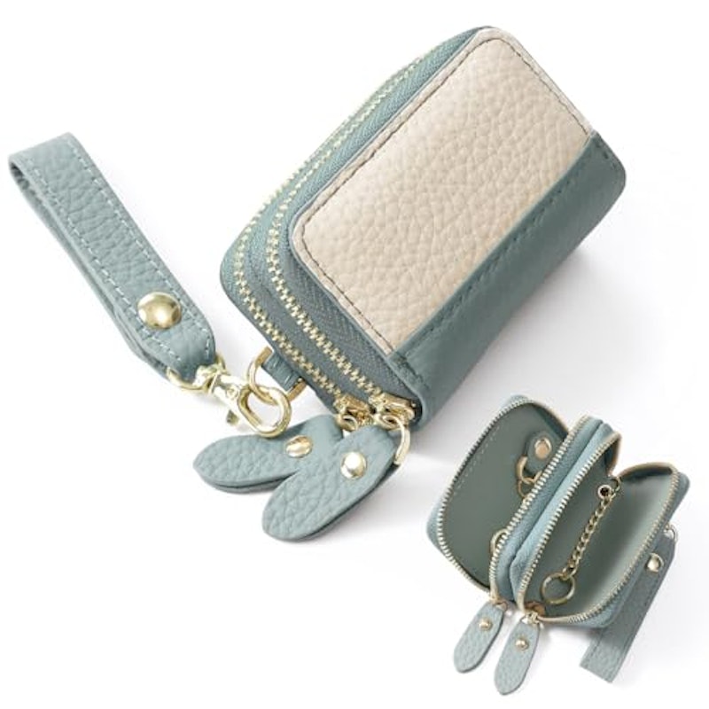 バイカラー Wジップ キーケース 1