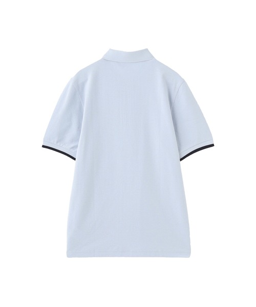 CREPE PIQUE ZIP NECK SHIRT 2