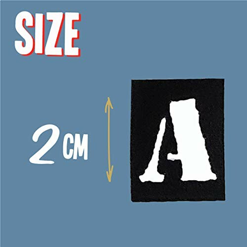 ステンシルシート アルファベット大文字＆数字セット OLD MILITARY 3