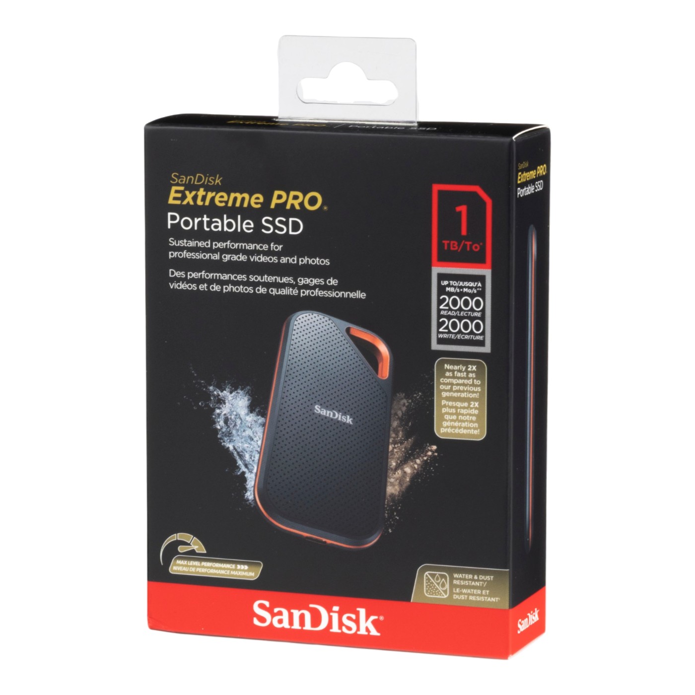 Sandisk ポータブルSSD SDSSDE81-1T00-GH25を検証レビュー！外付けSSD