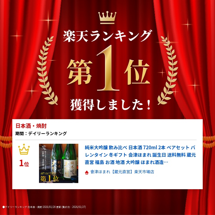 純米大吟醸 飲み比べペアセット 2