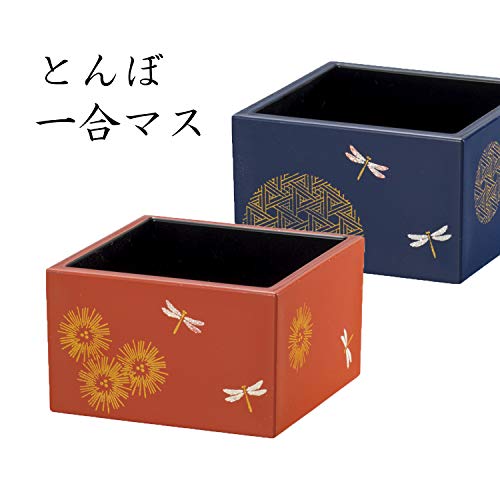 とんぼ 一合枡 朱  3