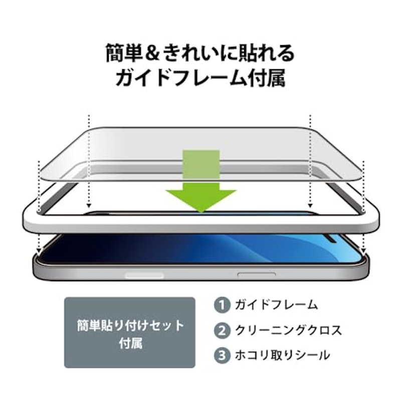iPhone 16 Pro用 液晶全面保護ガラス 5