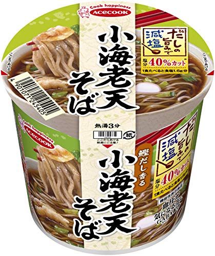 だしの旨みで減塩 小海老天そば 1