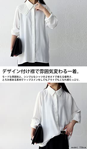 プリーツ襟付きシャツ 5
