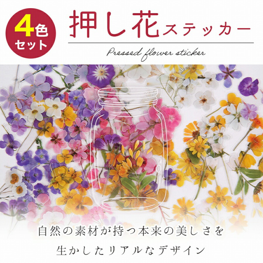 押し花ステッカー 3