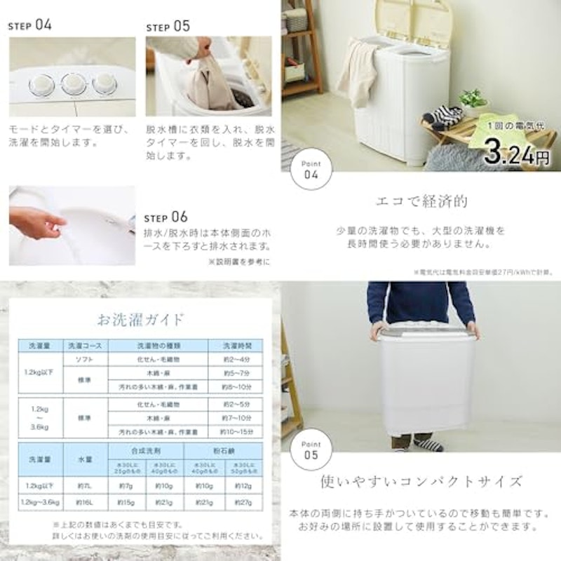 二槽式洗濯機 5