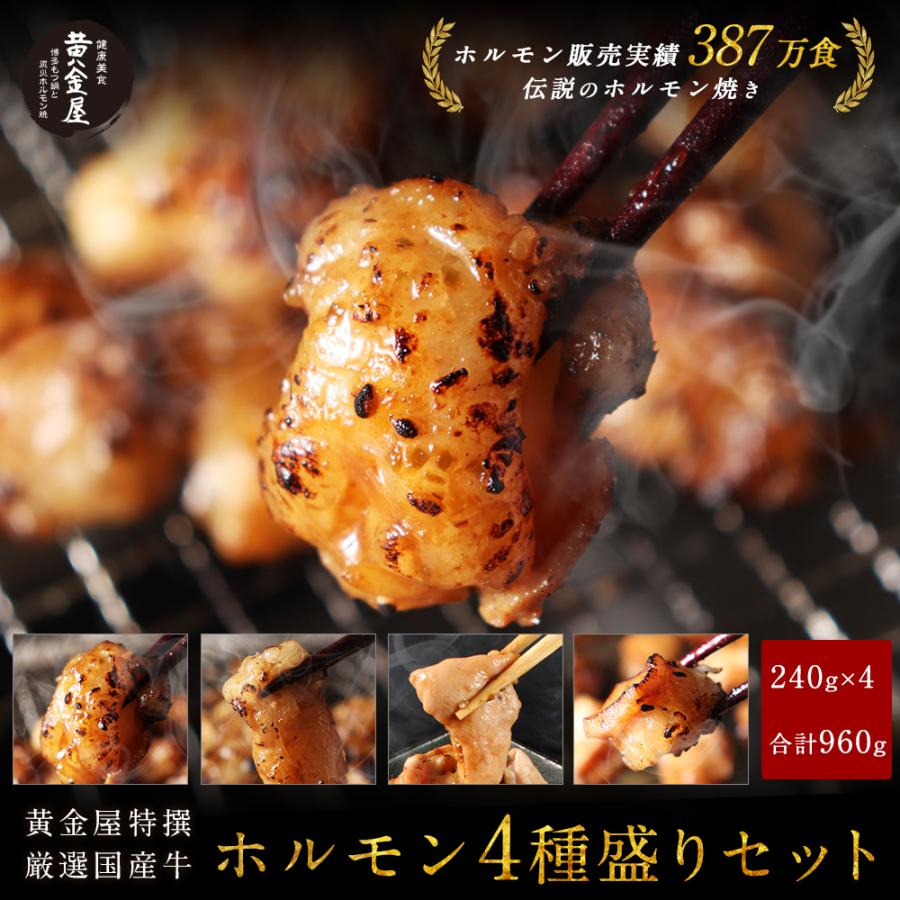 牛特撰ホルモン焼き 4種盛りセット 1