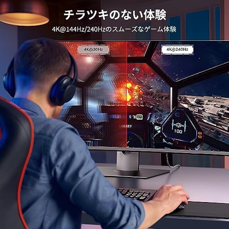 USB-C DisplayPort変換ケーブル 3