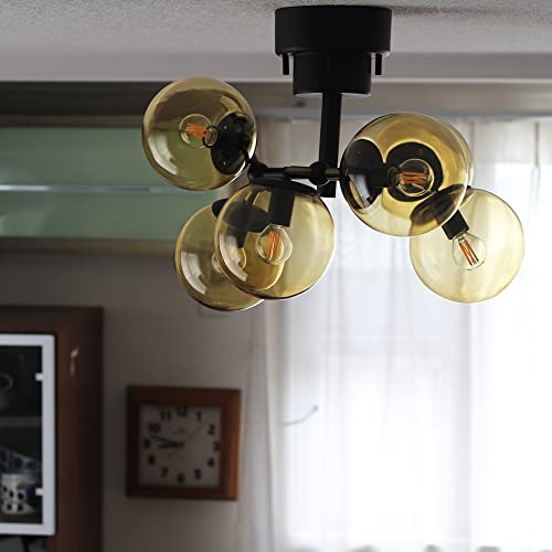 TINY GLASS CEILING LIGHT 6  3