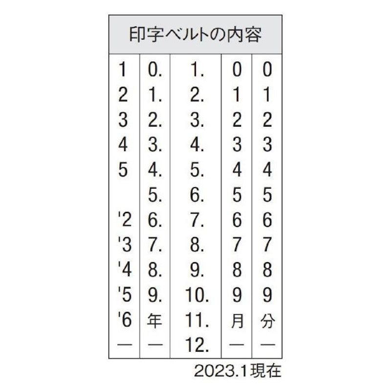 データーネームEX18号 スタンド式 ブラック 別製 6