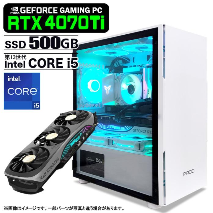 ゲーミングPC i5 11400 RTX3060 ミドルゲーミングPC】Intel i5-11400 / RTX2060 搭載 【公式通販】