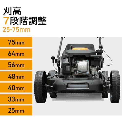 自走式エンジン芝刈機 4
