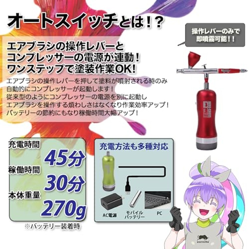 充電式 エアブラシ 5