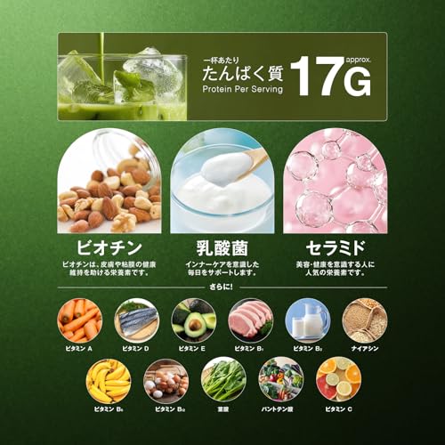 SOY PROTEIN 焙煎抹茶風味 3