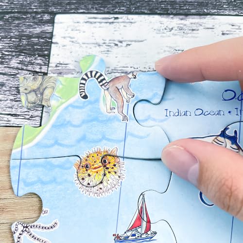 世界地図 ジグソーパズル 5