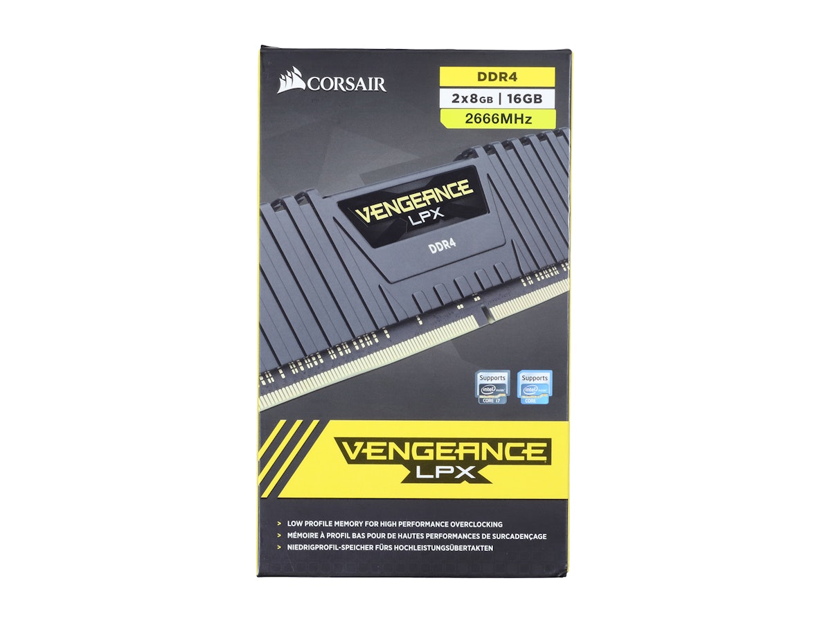 Corsair Memory CORSAIR DDR4 DRAM 2666MHz C16 Kit Corsair Memory CORSAIR DDR4 DRAM 2666MHz C16 Kit