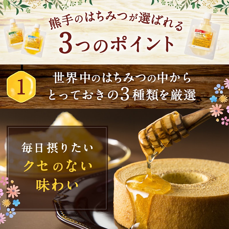 お試しはちみつ食べ比べセット エコパック 6